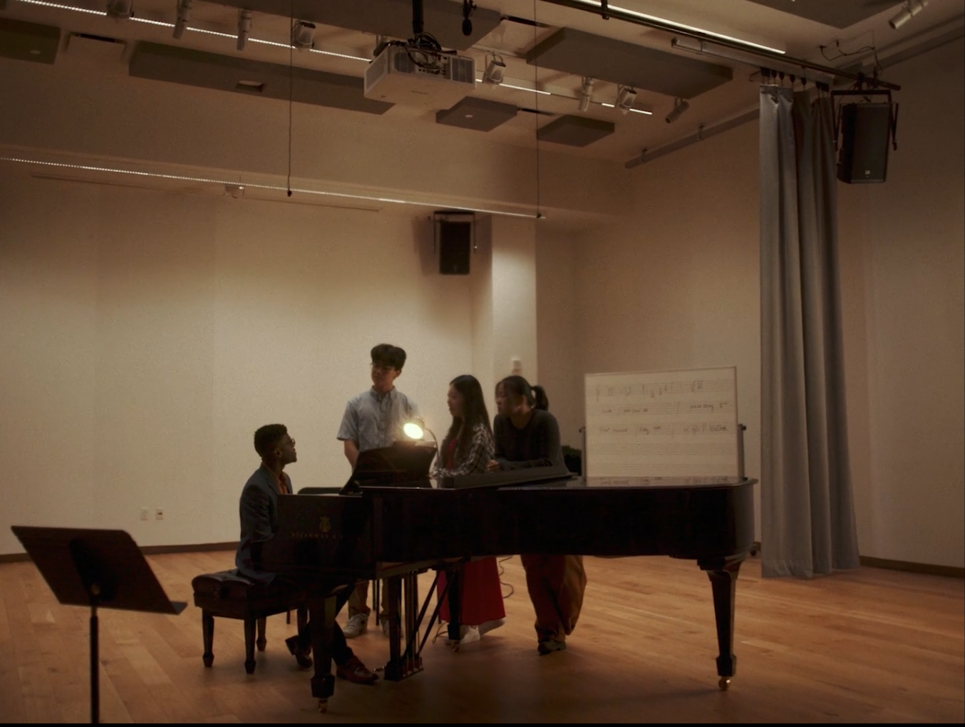 Kyle P. Walker leading an interactive music session