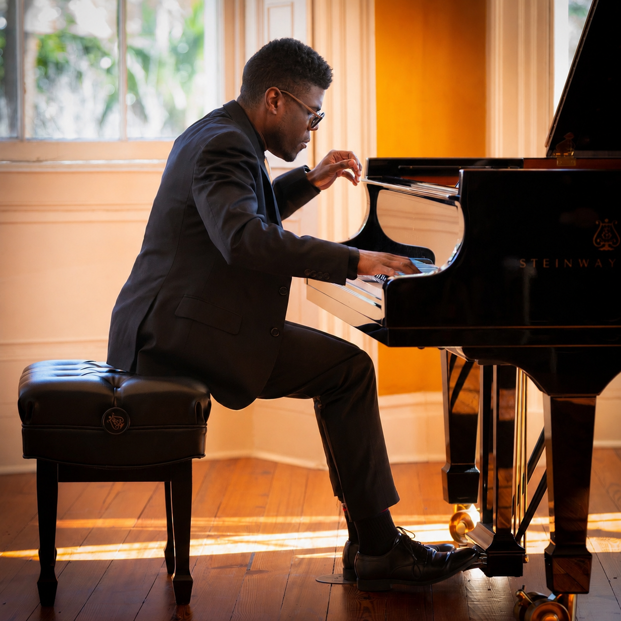 Kyle P. Walker at the piano